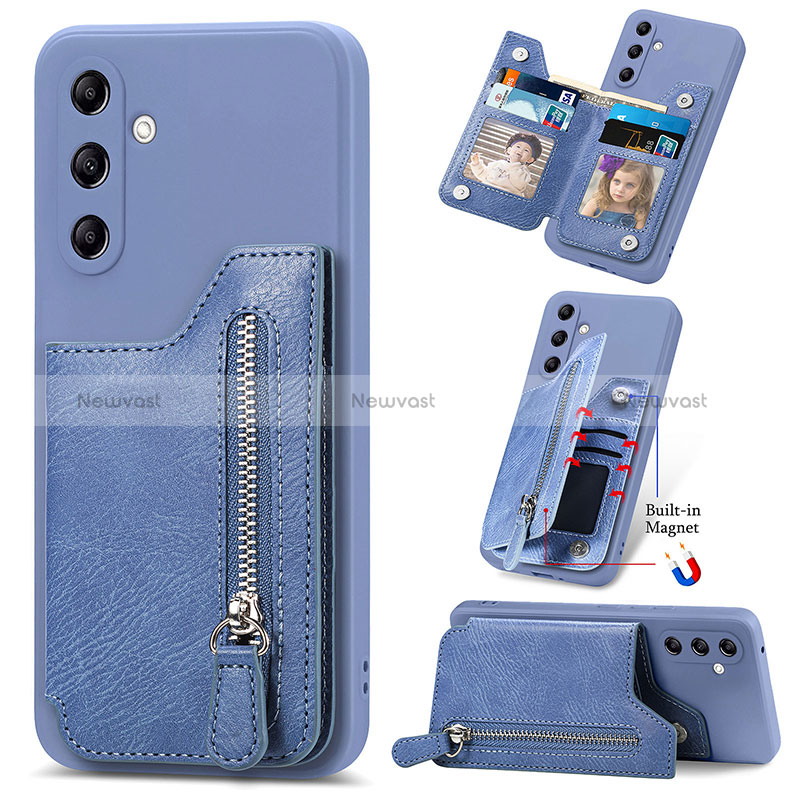 Soft Silicone Gel Leather Snap On Case Cover SD5 for Samsung Galaxy A34 5G