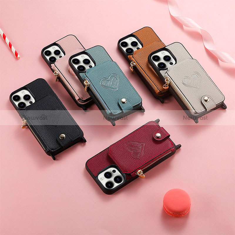 Soft Silicone Gel Leather Snap On Case Cover SD6 for Apple iPhone 14 Pro Max