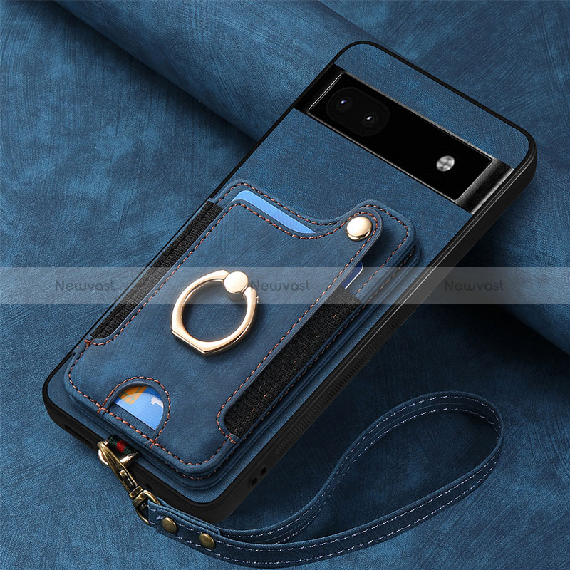 Soft Silicone Gel Leather Snap On Case Cover SD6 for Google Pixel 8 Pro 5G