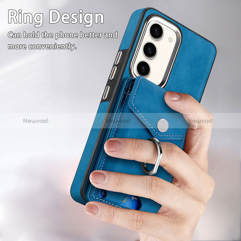 Soft Silicone Gel Leather Snap On Case Cover SD6 for Samsung Galaxy S24 Plus 5G