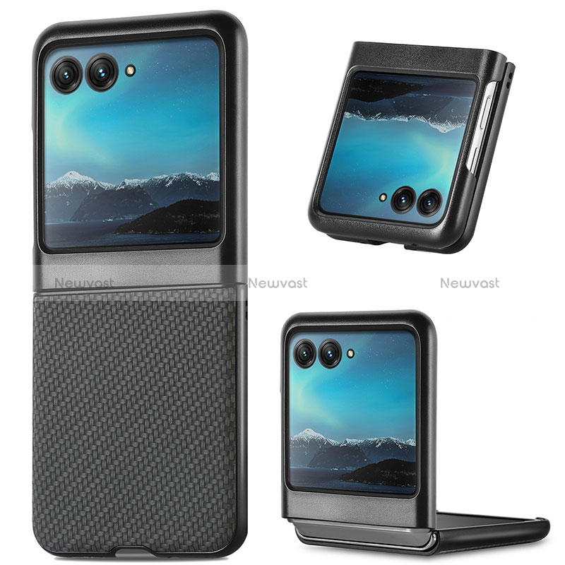 Soft Silicone Gel Leather Snap On Case Cover SD7 for Motorola Moto Razr 40 Ultra 5G