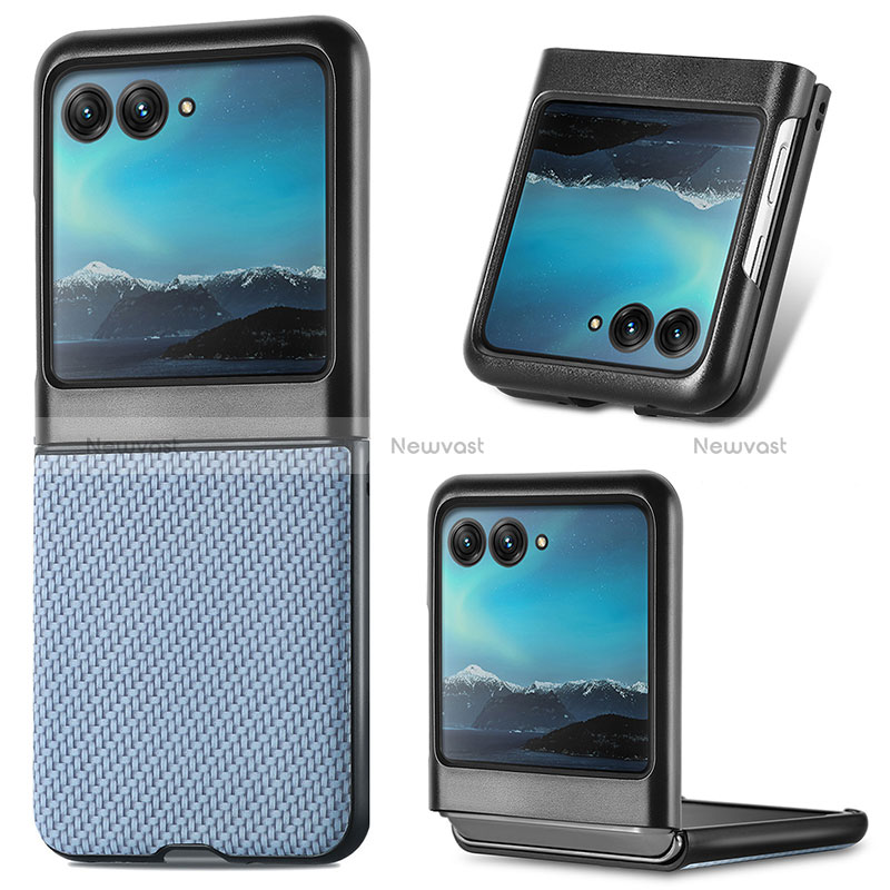 Soft Silicone Gel Leather Snap On Case Cover SD7 for Motorola Moto Razr 40 Ultra 5G