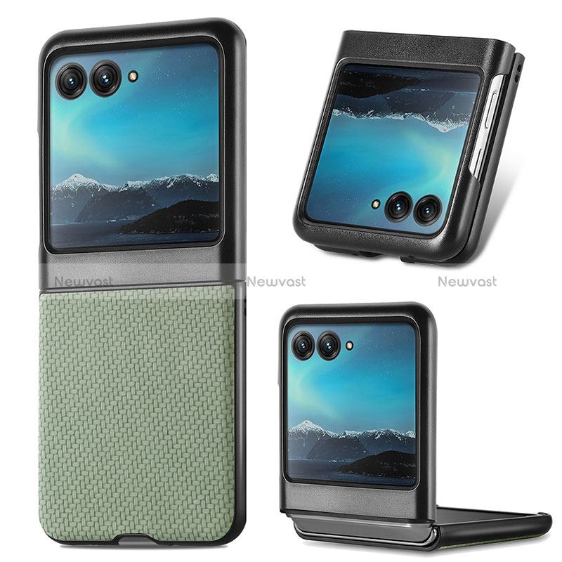 Soft Silicone Gel Leather Snap On Case Cover SD7 for Motorola Moto Razr 40 Ultra 5G