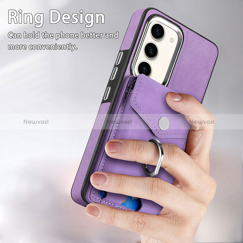 Soft Silicone Gel Leather Snap On Case Cover SD7 for Samsung Galaxy S22 Plus 5G