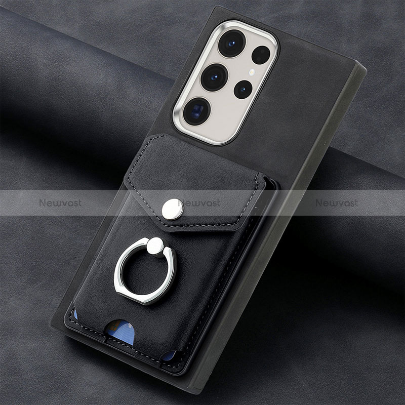 Soft Silicone Gel Leather Snap On Case Cover SD7 for Samsung Galaxy S24 Ultra 5G