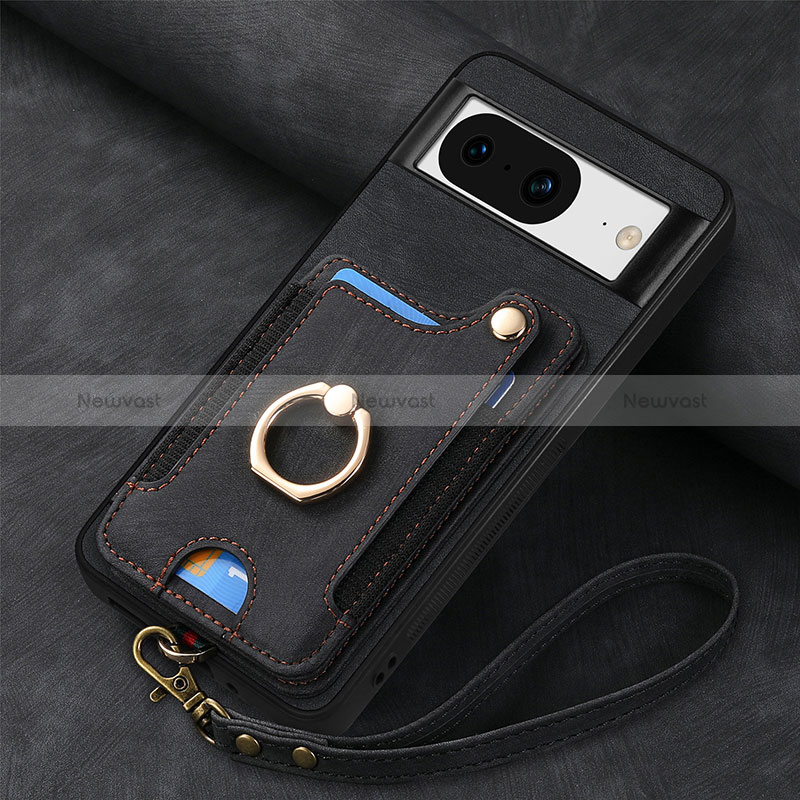 Soft Silicone Gel Leather Snap On Case Cover SD8 for Google Pixel 8 5G