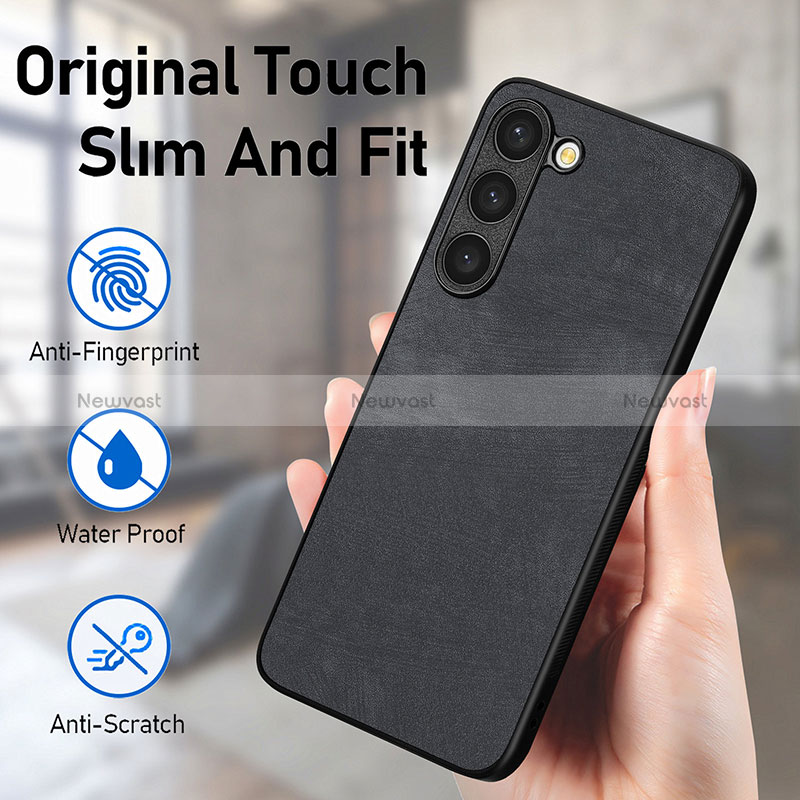 Soft Silicone Gel Leather Snap On Case Cover SD8 for Samsung Galaxy S22 Plus 5G