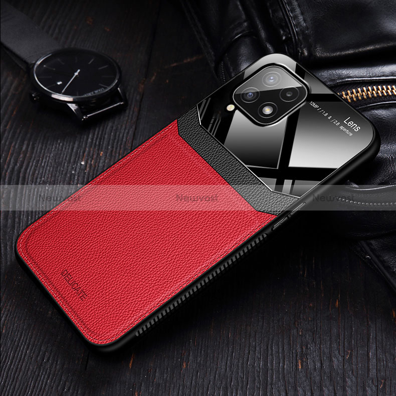 Soft Silicone Gel Leather Snap On Case Cover with Magnetic FL1 for Samsung Galaxy A22 4G