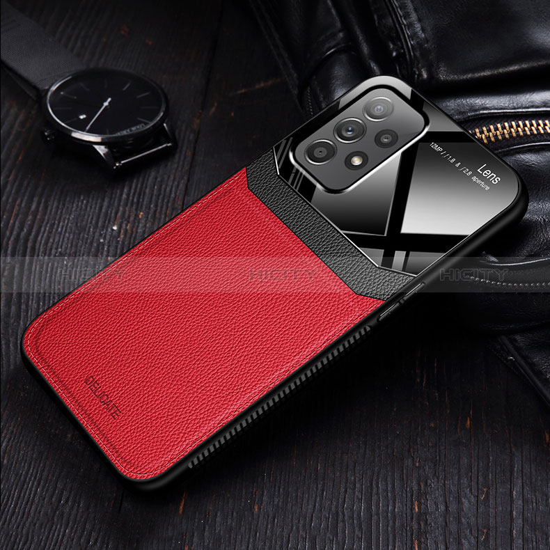 Soft Silicone Gel Leather Snap On Case Cover with Magnetic FL1 for Samsung Galaxy A53 5G