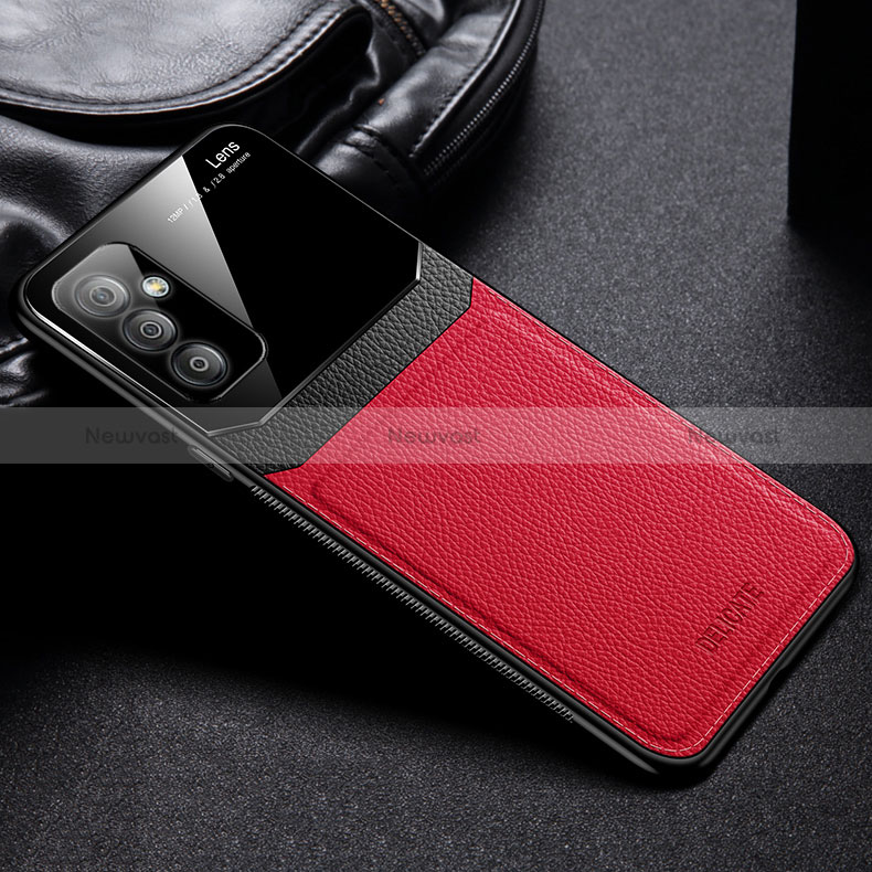 Soft Silicone Gel Leather Snap On Case Cover with Magnetic FL1 for Samsung Galaxy M23 5G