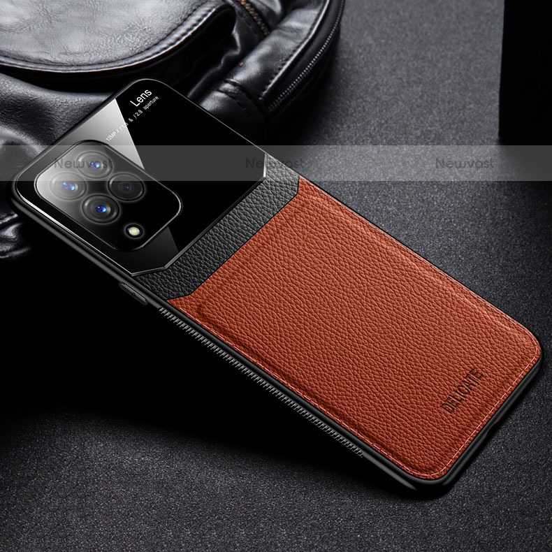 Soft Silicone Gel Leather Snap On Case Cover with Magnetic FL1 for Samsung Galaxy M33 5G