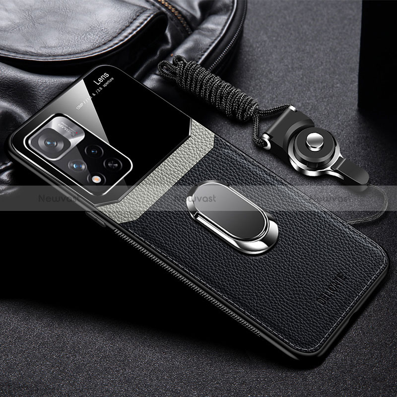 Soft Silicone Gel Leather Snap On Case Cover with Magnetic FL2 for Xiaomi Mi 11i 5G (2022)