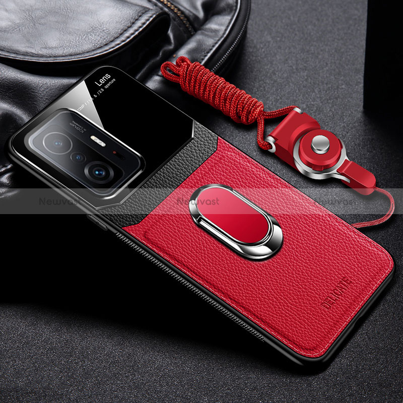 Soft Silicone Gel Leather Snap On Case Cover with Magnetic FL2 for Xiaomi Mi 11T 5G