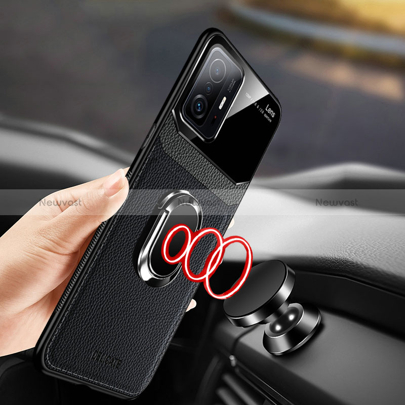 Soft Silicone Gel Leather Snap On Case Cover with Magnetic FL2 for Xiaomi Mi 11T Pro 5G