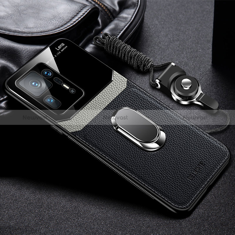 Soft Silicone Gel Leather Snap On Case Cover with Magnetic FL2 for Xiaomi Mi Mix 4 5G