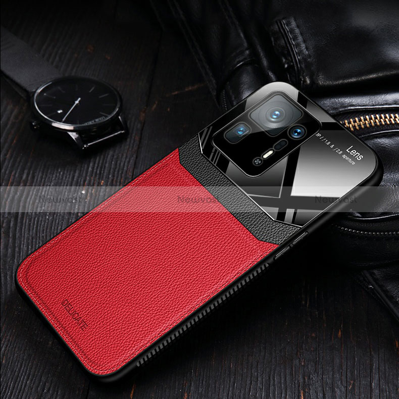 Soft Silicone Gel Leather Snap On Case Cover with Magnetic FL2 for Xiaomi Mi Mix 4 5G