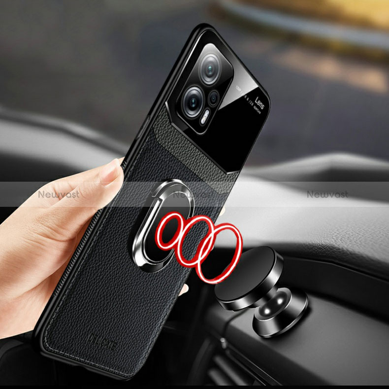 Soft Silicone Gel Leather Snap On Case Cover with Magnetic FL2 for Xiaomi Poco X4 GT 5G