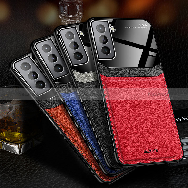 Soft Silicone Gel Leather Snap On Case Cover with Magnetic for Samsung Galaxy S24 5G