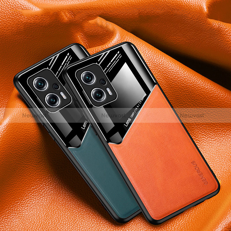 Soft Silicone Gel Leather Snap On Case Cover with Magnetic for Xiaomi Redmi Note 11T Pro+ Plus 5G