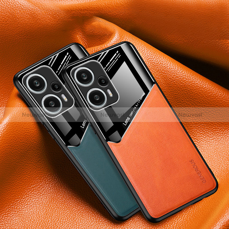 Soft Silicone Gel Leather Snap On Case Cover with Magnetic for Xiaomi Redmi Note 12 Turbo 5G