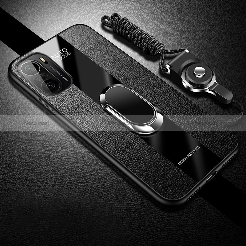 Soft Silicone Gel Leather Snap On Case Cover with Magnetic S01 for Xiaomi Mi 11i 5G