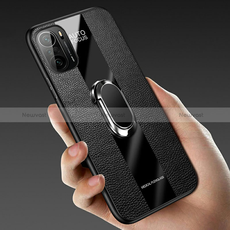 Soft Silicone Gel Leather Snap On Case Cover with Magnetic S01 for Xiaomi Mi 11i 5G