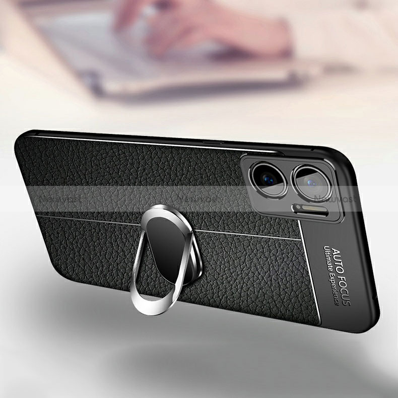 Soft Silicone Gel Leather Snap On Case Cover with Magnetic S01 for Xiaomi Redmi 10 5G