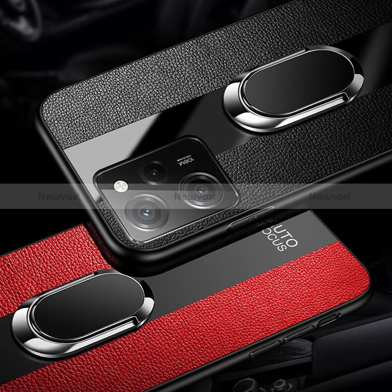 Soft Silicone Gel Leather Snap On Case Cover with Magnetic S01 for Xiaomi Redmi Note 12 Pro Speed 5G