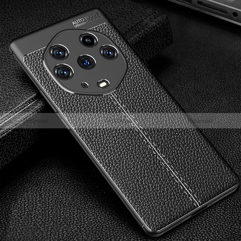 Soft Silicone Gel Leather Snap On Case Cover WL1 for Huawei Honor Magic3 Pro+ Plus 5G Black