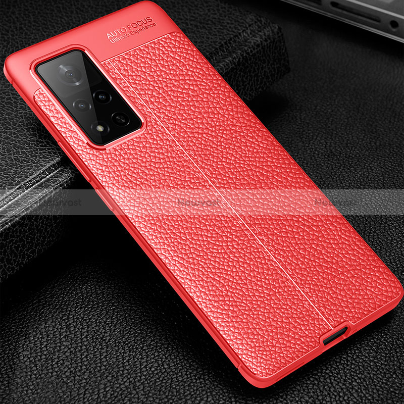 Soft Silicone Gel Leather Snap On Case Cover WL1 for Huawei Honor V40 5G