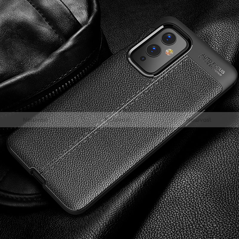 Soft Silicone Gel Leather Snap On Case Cover WL1 for OnePlus 9 5G