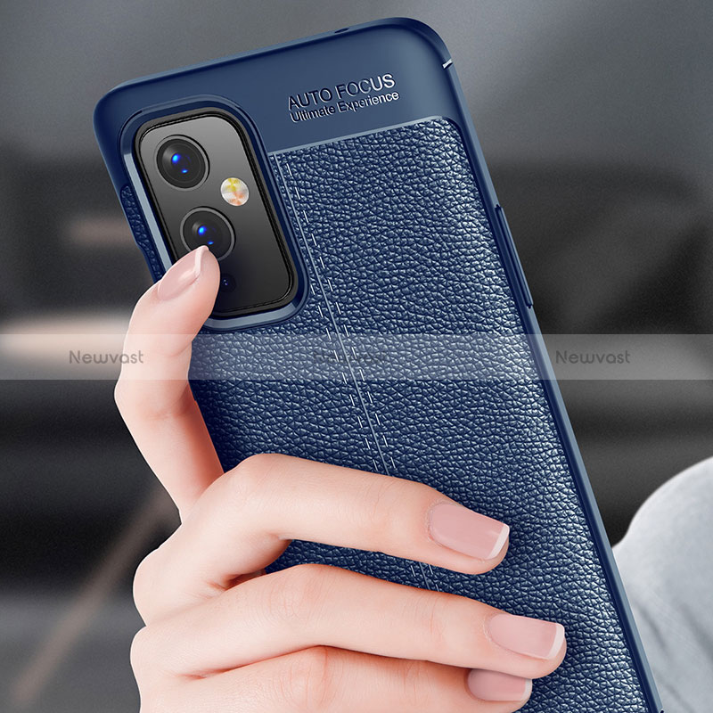 Soft Silicone Gel Leather Snap On Case Cover WL1 for OnePlus 9 5G