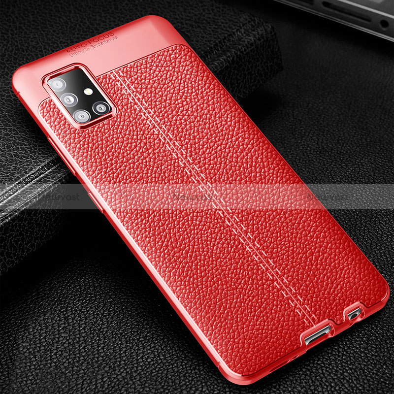 Soft Silicone Gel Leather Snap On Case Cover WL1 for Samsung Galaxy A51 5G