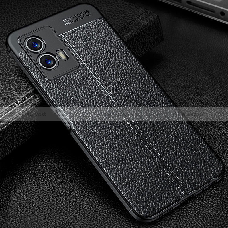 Soft Silicone Gel Leather Snap On Case Cover WL1 for Vivo iQOO U5 5G