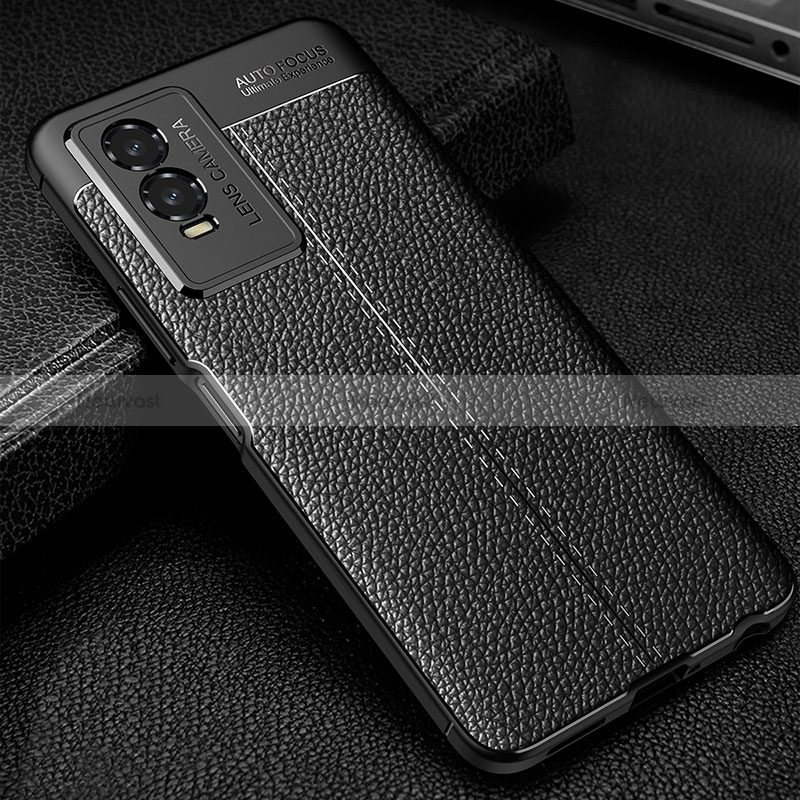 Soft Silicone Gel Leather Snap On Case Cover WL1 for Vivo Y74s 5G