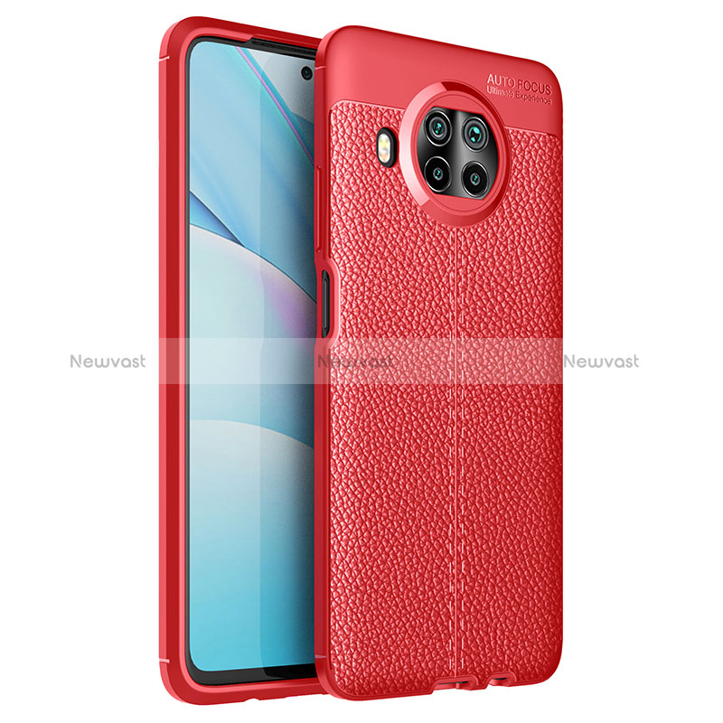 Soft Silicone Gel Leather Snap On Case Cover WL1 for Xiaomi Mi 10i 5G Red