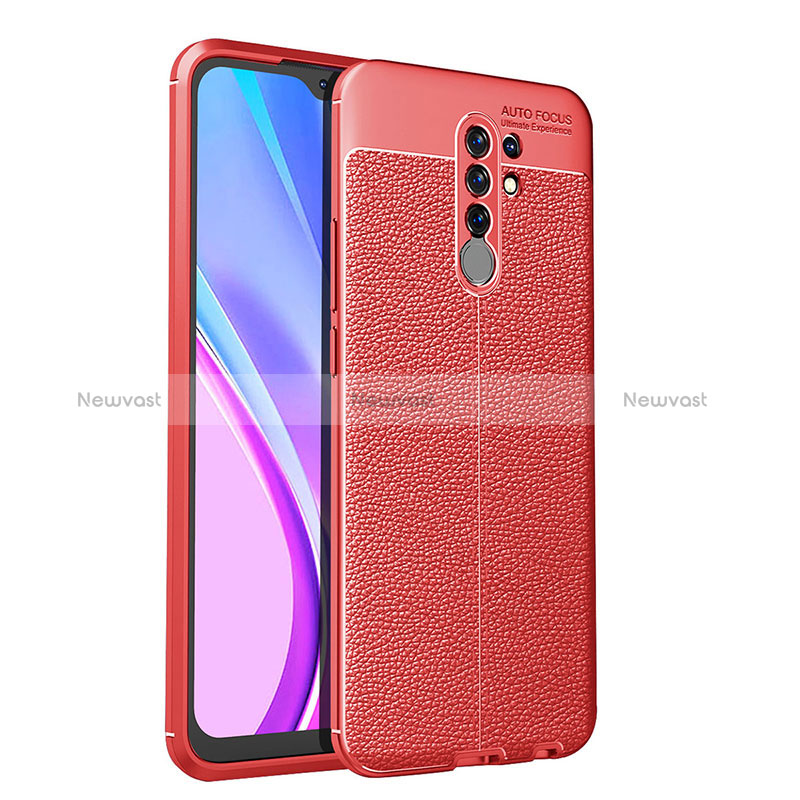 Soft Silicone Gel Leather Snap On Case Cover WL1 for Xiaomi Redmi 9 Prime India