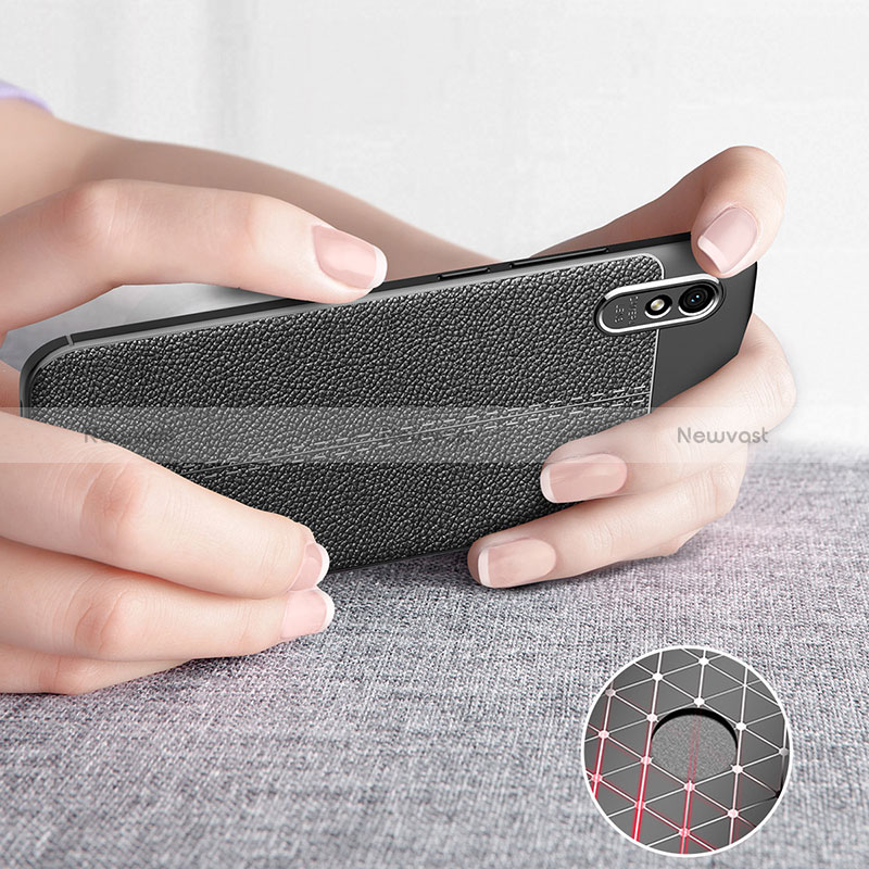 Soft Silicone Gel Leather Snap On Case Cover WL1 for Xiaomi Redmi 9A