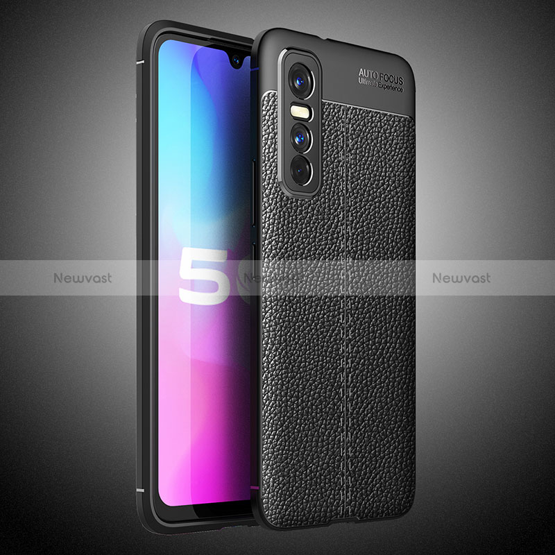 Soft Silicone Gel Leather Snap On Case Cover WL2 for Vivo Y73s 5G