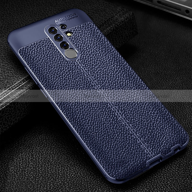 Soft Silicone Gel Leather Snap On Case Cover WL2 for Xiaomi Redmi 9 Prime India