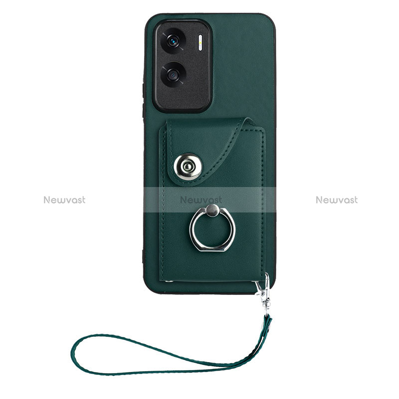 Soft Silicone Gel Leather Snap On Case Cover XK1 for Huawei Honor 90 Lite 5G Green