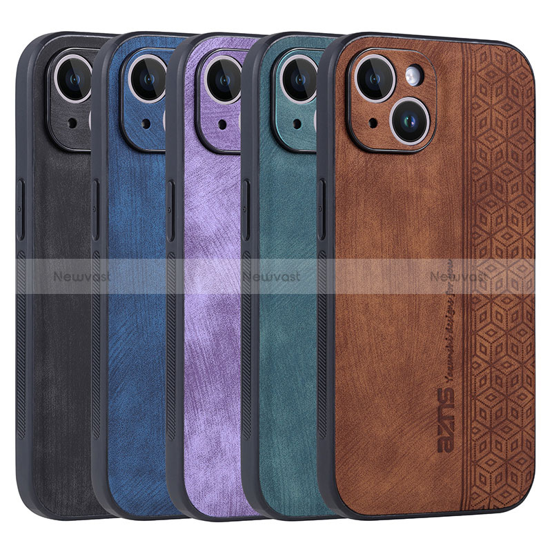 Soft Silicone Gel Leather Snap On Case Cover YZ1 for Apple iPhone 15 Pro Max