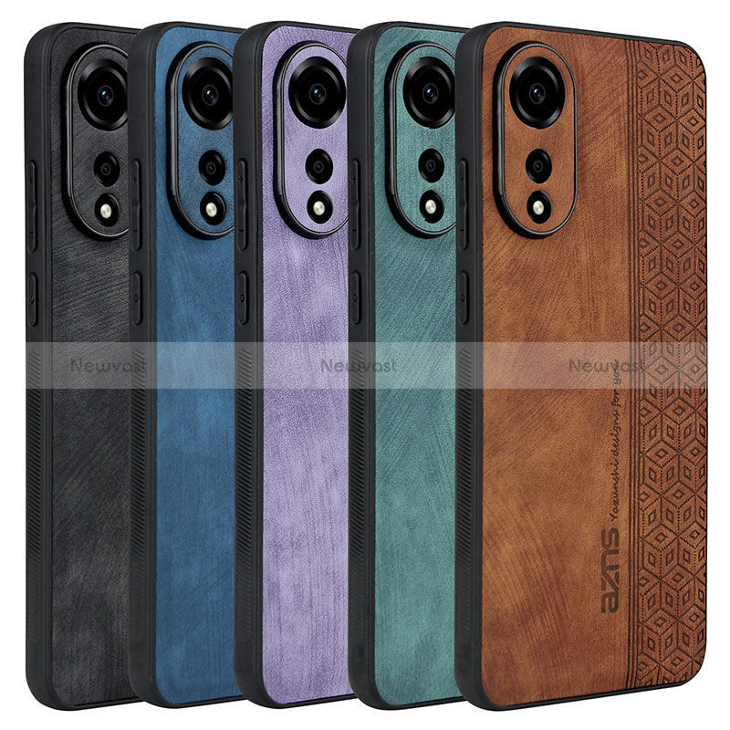 Soft Silicone Gel Leather Snap On Case Cover YZ1 for Oppo A78 4G