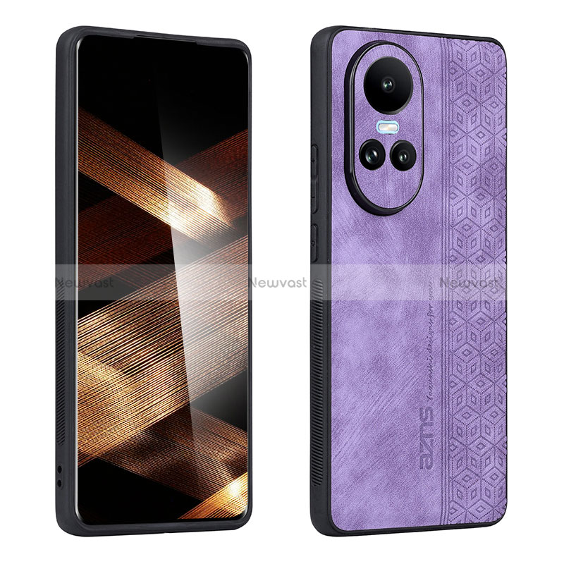 Soft Silicone Gel Leather Snap On Case Cover YZ1 for Oppo Reno10 Pro 5G