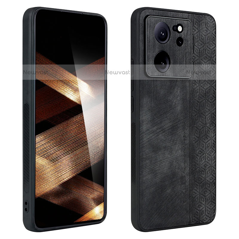 Soft Silicone Gel Leather Snap On Case Cover YZ1 for Xiaomi Redmi K60 Ultra 5G Black