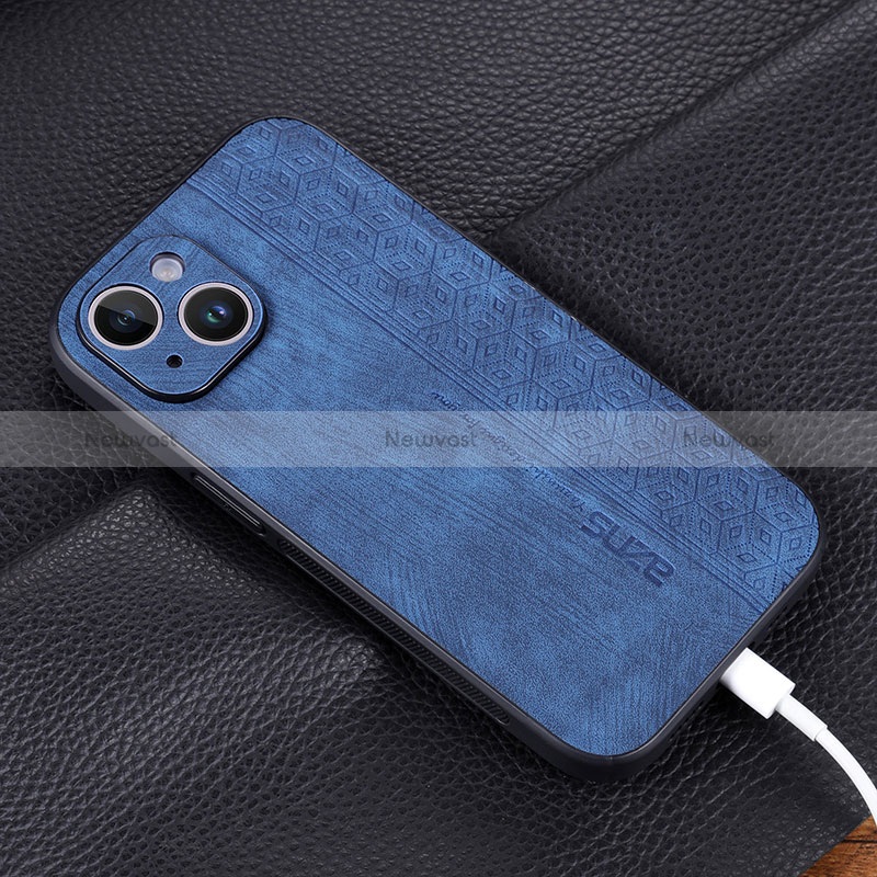 Soft Silicone Gel Leather Snap On Case Cover YZ2 for Apple iPhone 15 Pro