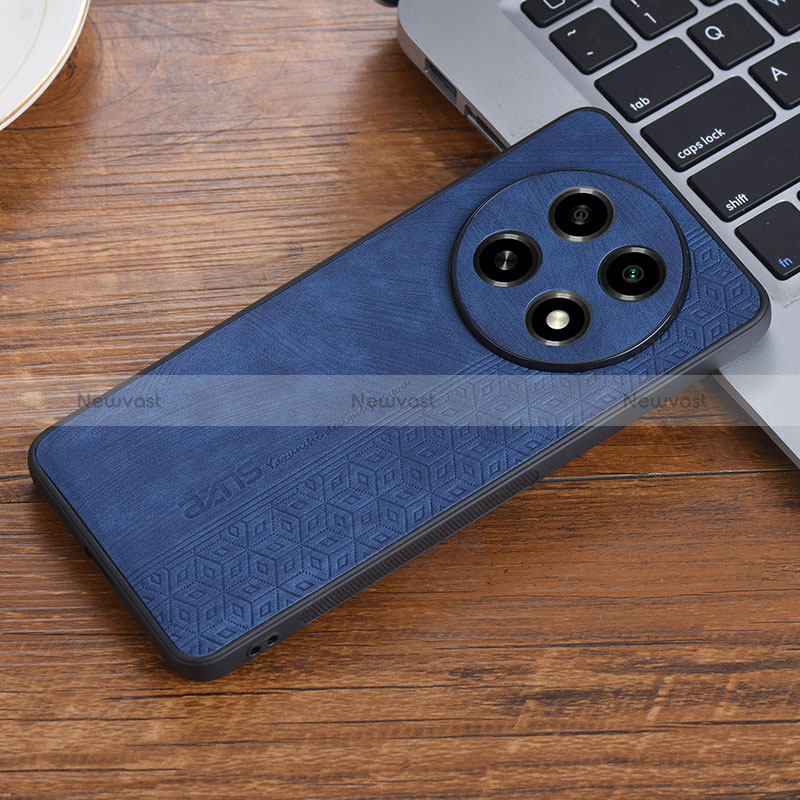 Soft Silicone Gel Leather Snap On Case Cover YZ2 for Oppo A2 Pro 5G Blue