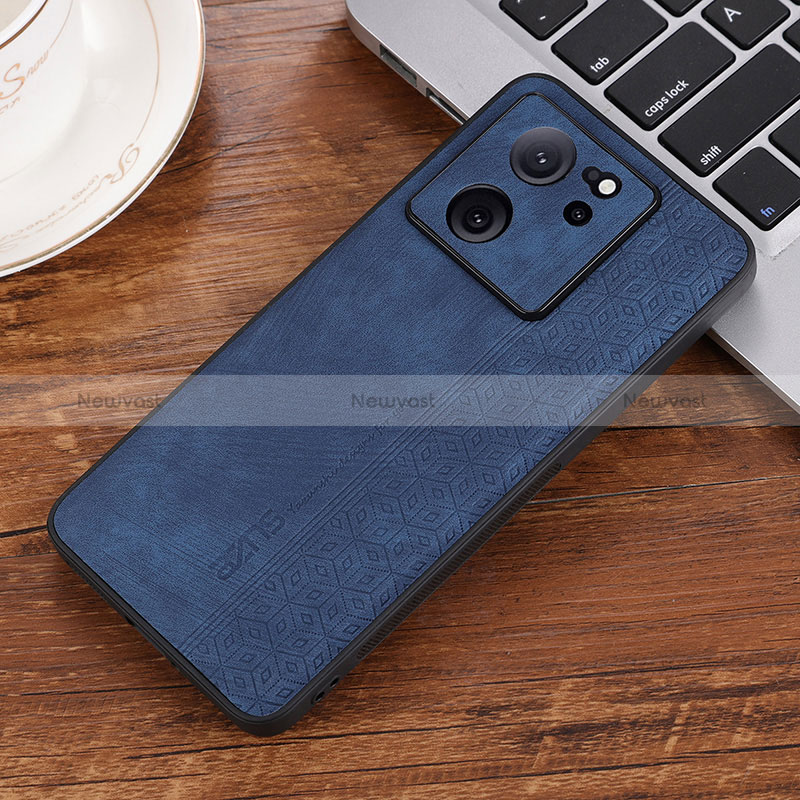 Soft Silicone Gel Leather Snap On Case Cover YZ2 for Xiaomi Mi 13T 5G Blue