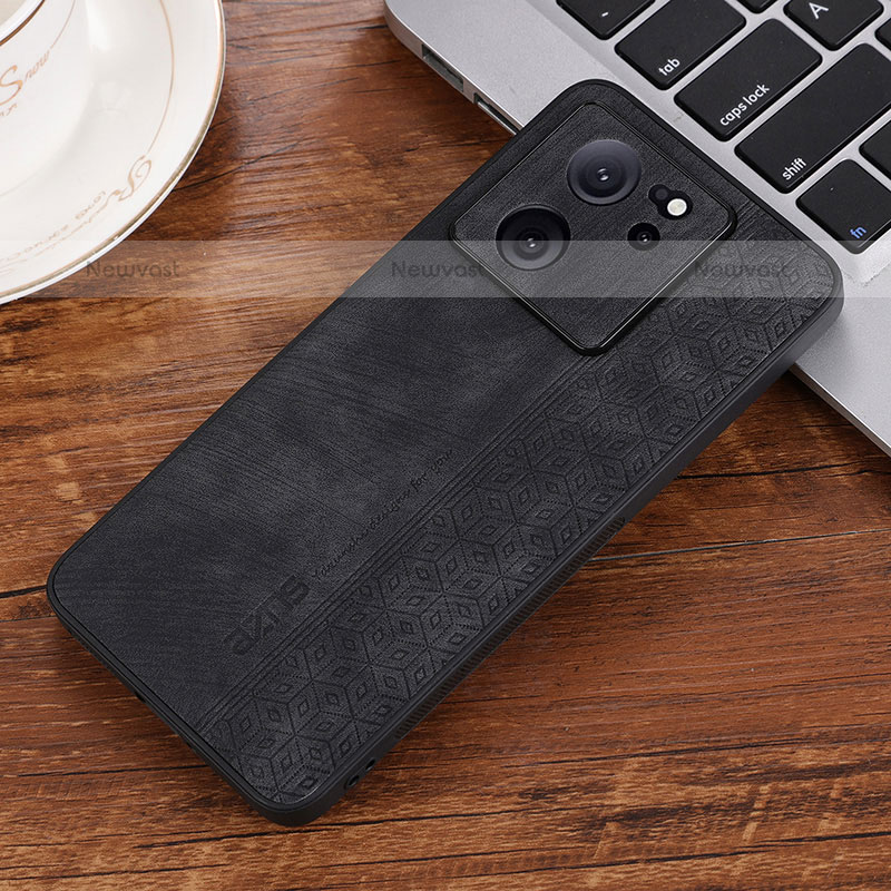 Soft Silicone Gel Leather Snap On Case Cover YZ2 for Xiaomi Redmi K60 Ultra 5G Black