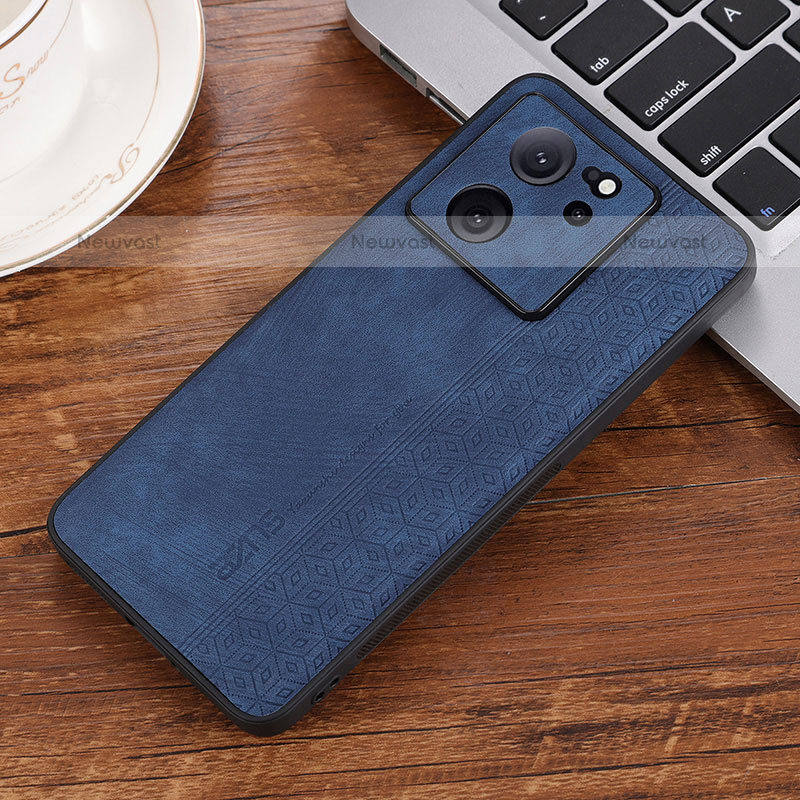 Soft Silicone Gel Leather Snap On Case Cover YZ2 for Xiaomi Redmi K60 Ultra 5G Blue